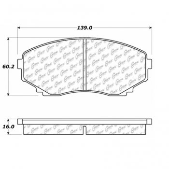 104.05510 Тормозные колодки Posi-Quiet Metallic ; MAZDA/MPV