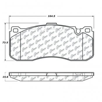 104.13710 Тормозные колодки Posi-Quiet Metallic BMW, MINI 