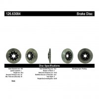 126.63084 Тормозные диски Premium DODGE перед левый