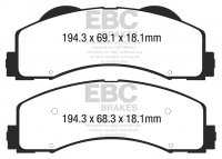 DP63034 EBC Brakes Greenstuff Тормозные колодки FORD F-150