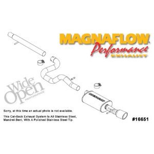 16651 Magnaflow Настроенный выпуск CATB VW Golf 337 