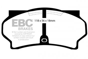 DP181 EBC Brakes Ultimax2 Тормозные колодки перед  FIAT 130 выпуска 1971-1978 года