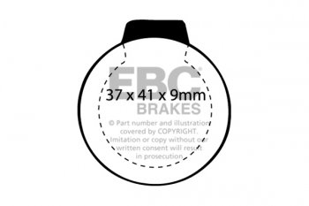 DP246 EBC Brakes Ultimax2 Тормозные колодки перед  CITROEN GS, GSA выпуска 1972-1986 года