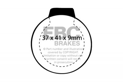 DP246 EBC Brakes Ultimax2 Тормозные колодки перед  CITROEN GS, GSA выпуска 1972-1986 года