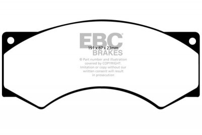 DP715/2 EBC Brakes Ultimax2 Тормозные колодки перед  LEYLAND Roadrunner выпуска 1986-1990 года