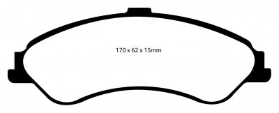 DP31507C EBC Brakes Redstuff Тормозные колодки FORD Fairlane, Fairmont, Falcon выпуска 1999-2003 года