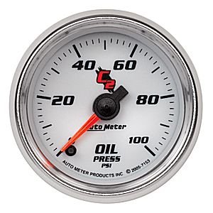 2" Давление масла, 0-100 PSI, FSE, C2 AUTO METER #7153 Oil Pressure