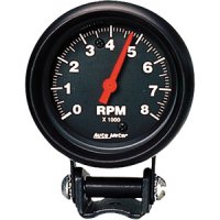 2-5/8" тахометр, 8,000 RPM, MINI, BLACK AUTO METER #2892