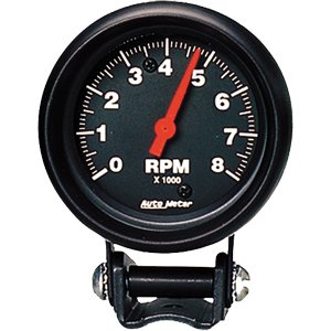 2-5/8" тахометр, 8,000 RPM, MINI, BLACK AUTO METER #2892 TachometerMini Tach