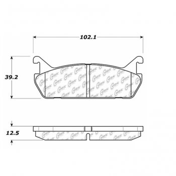 105.04580 Тормозные колодки Posi-Quiet Ceramic MAZDA 