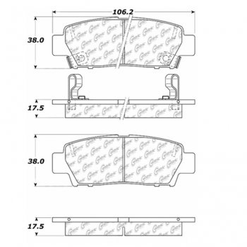 105.06720 Тормозные колодки Posi-Quiet Ceramic TOYOTA ; TOYOTA/AVALON