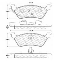 105.08580 Тормозные колодки Posi-Quiet Ceramic CHRYSLER