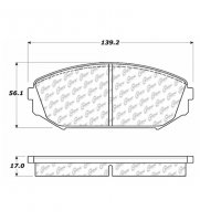 106.07930 Тормозные колодки PosiQuiet Extended Wear ACURA, HONDA