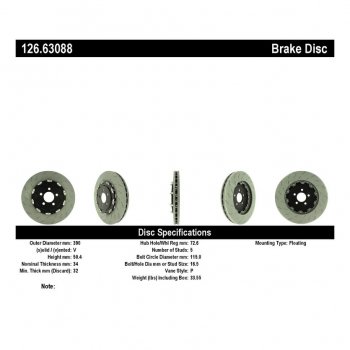 126.63088 Тормозные диски Premium CHRYSLER, DODGE перед 