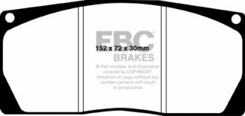 DPX2022 EBC Brakes Ultimax2 Тормозные колодки передние AUDI A6 (C7/4G), A7, Q5 выпуска 2011-2018 года
