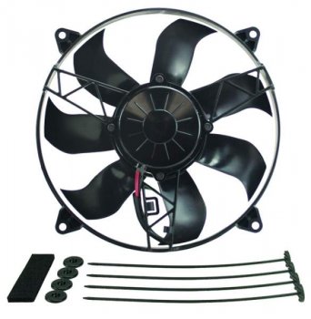 16918 DERALE крепеж High Output Dust/Waterproof Single RAD Puller Fan Kit Perfect for harsh off road environments