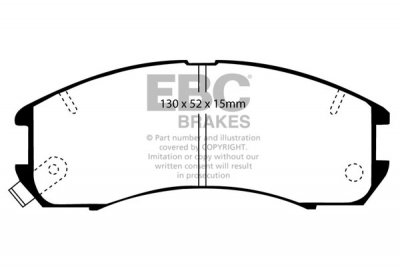DP705 EBC Brakes Ultimax2 Тормозные колодки перед  FORD Probe, Telstar; MAZDA 626, Capella выпуска 1987-1997 года