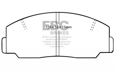 DP424 EBC Brakes Ultimax2 Тормозные колодки перед  TOYOTA Lite-Ace выпуска 1979-1982 года