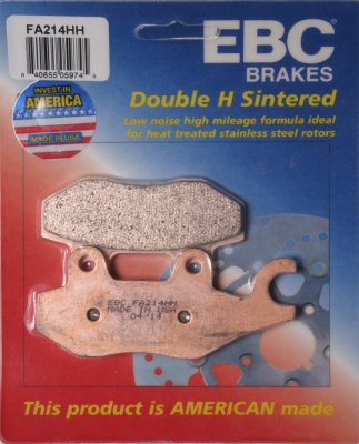 FA214HH EBC BRAKES Double-H™ тормозные колодки  TRIUMPH Sprint, Tiger, Trident, Trophy 1992-1998 года выпуска