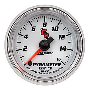 2" датчик пирометр, 0-1600`F, FSE, C2 AUTO METER #7144 Pyrometer