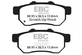 FA479TT EBC BRAKES Organic тормозные колодки HONDA MUV 