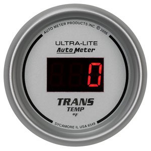 2-1/16" температура трансмиссии, 0- 340`F, DIGITAL SILVER AUTO METER #6549 Trans Temperature