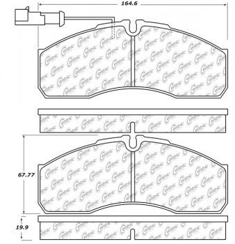 102.16220 Тормозные колодки C-TEK Metallic NISSAN перед 