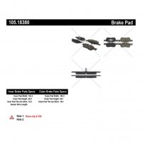 105.18380 Тормозные колодки Posi-Quiet Ceramic JAGUAR, LAND ROVER перед