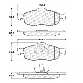 106.06480 Тормозные колодки PosiQuiet Extended Wear MERCURY 