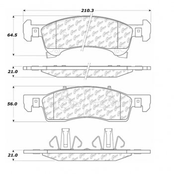 106.09340 Тормозные колодки PosiQuiet Extended Wear FORD, LINCOLN ; FORD/EXPEDITION; LINCOLN/NAVIGATOR