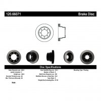 120.66071 Тормозные диски Premium CHEVROLET, GMC зад