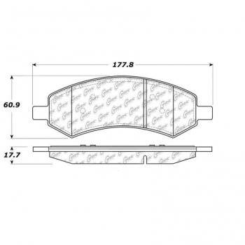 106.10840 Тормозные колодки PosiQuiet Extended Wear CHRYSLER, DODGE, JEEP, MITSUBISHI перед ; CHRYSLER/ASPEN; DODGE/DAKOTA; DODGE/DAKOTA; DODGE/RAM1500; DODGE/RAM1500; MITSUBISHI/RAIDER