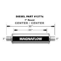 12774 Magnaflow Глушитель прямоточный 24" Body