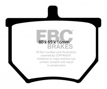 DPX2040 EBC Brakes Ultimax2 Тормозные колодки передние CITROEN C5; PEUGEOT 508 выпуска 2008-2018 года