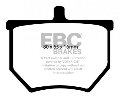 DPX2040 EBC Brakes Ultimax2 Тормозные колодки передние CITROEN C5; PEUGEOT 508 выпуска 2008-2018 года