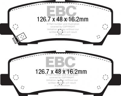 DP53043NDX EBC Brakes Bluestuff NDX Тормозные колодки зад FORD Mustang (6th Generation) выпуска 2015-2015 года