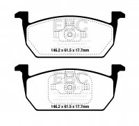 DPX2374 EBC Brakes Ultimax2 Тормозные колодки перед  AUDI A1; SEAT Arona, Ibiza, Leon; SKODA Kamiq, Scala; VOLKSWAGEN Polo, T-Cross