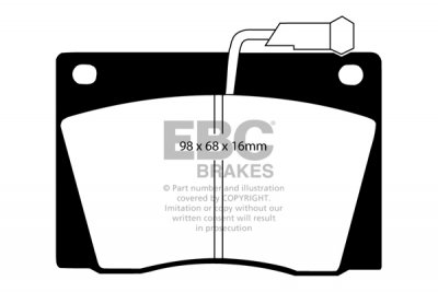 DP315 EBC Brakes Ultimax2 Тормозные колодки перед  ROVER P6 выпуска 1969-1977 года
