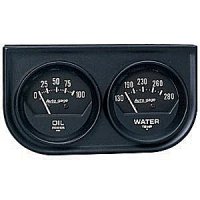 2" 2 панель приборов, OIL/ WATER, MECH, BLACK AUTO METER #2345