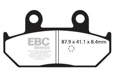 FA412 EBC BRAKES Organic тормозные колодки SUZUKI AN использовать замену: SFA412