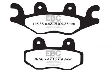 FA484TT EBC BRAKES Organic тормозные колодки  CECTEK 500, 500i; PGO 500, BR; TGB X-Motion 2007-2012 года выпуска