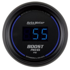 2-1/16" BOOST (давление наддува), 0-60 PSI, DIGITAL BLACK AUTO METER #6970 Boost