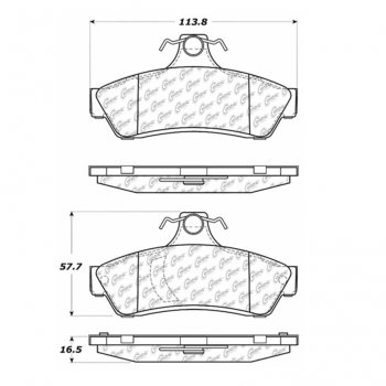 105.10480 Тормозные колодки Posi-Quiet Ceramic PONTIAC ; PONTIAC/GTO
