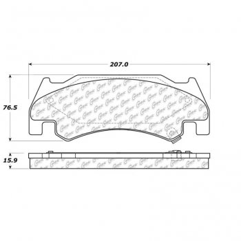 106.10850 Тормозные колодки PosiQuiet Extended Wear DODGE 