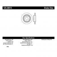 125.38015 Тормозные диски Premium SAAB зад