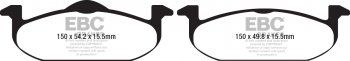 DP22220 EBC Brakes Greenstuff тормозные колодки перед. MG 3 выпуска 2013-2019 года
