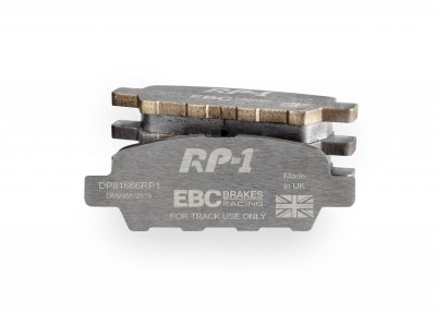 DP81666RP1 EBC Brakes Racing's RP-1™ Тормозные колодки зад BMW X3; NISSAN 350Z, Skyline, Stagea; RENAULT Megane Estate, Megane Estate; VAUXHALL Vectra выпуска 2001-2010 года