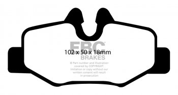 DP21554 EBC Brakes Greenstuff тормозные колодки зад MERCEDES-BENZ Viano, Vito выпуска 2003-2014 года