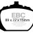 DP755 EBC Brakes Ultimax2 Тормозные колодки перед  BEDFORD CF 2 Van; VAUXHALL CF 2 Van