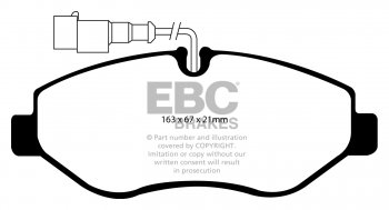 DPC1956 EBC Heavy Duty Carbon колодки перед NISSAN, RENAULT 